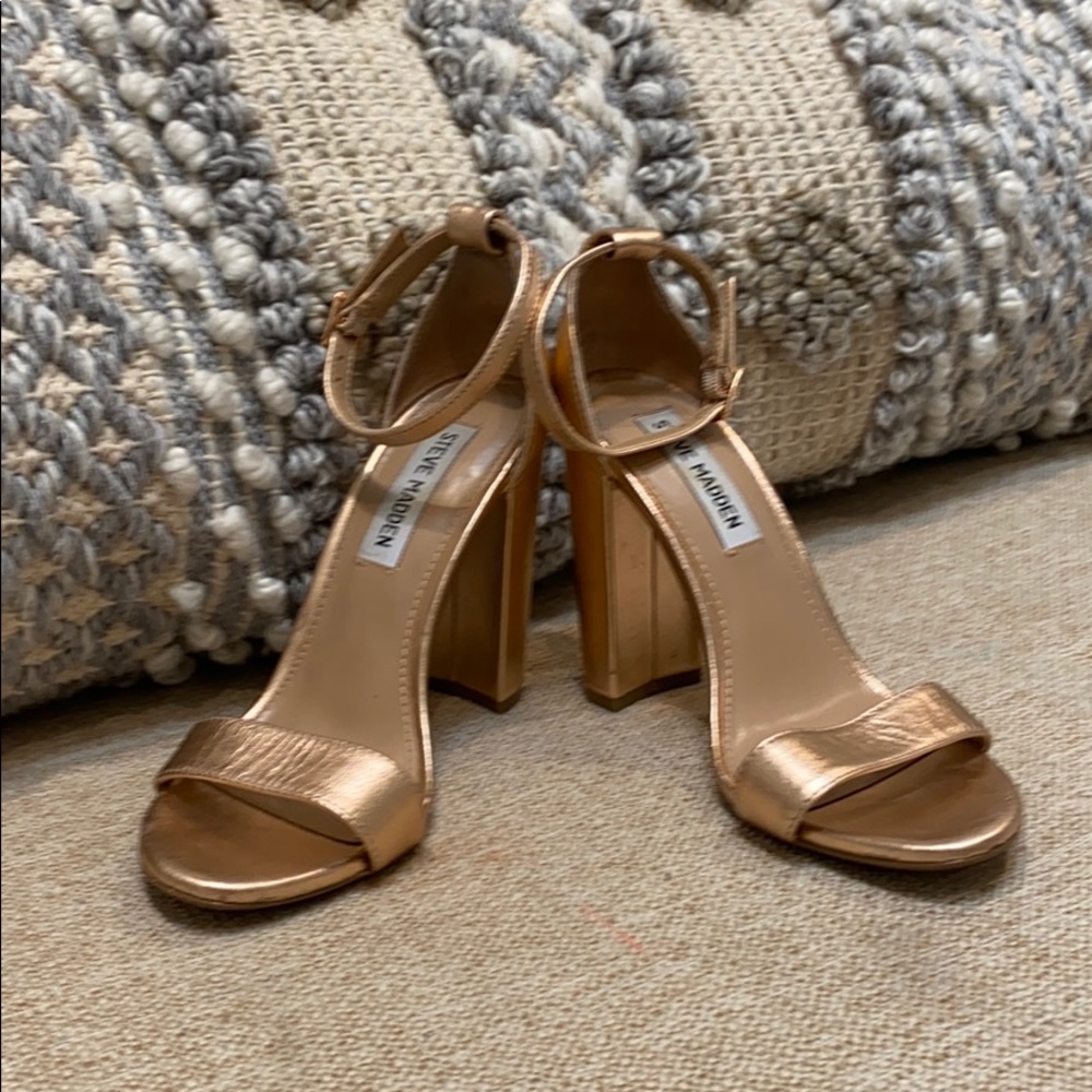 Steve Madden rose gold heels